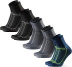 DANISH ENDURANCE Ultra-Comfort Quarter Running Socks - 3 or 5 Pack