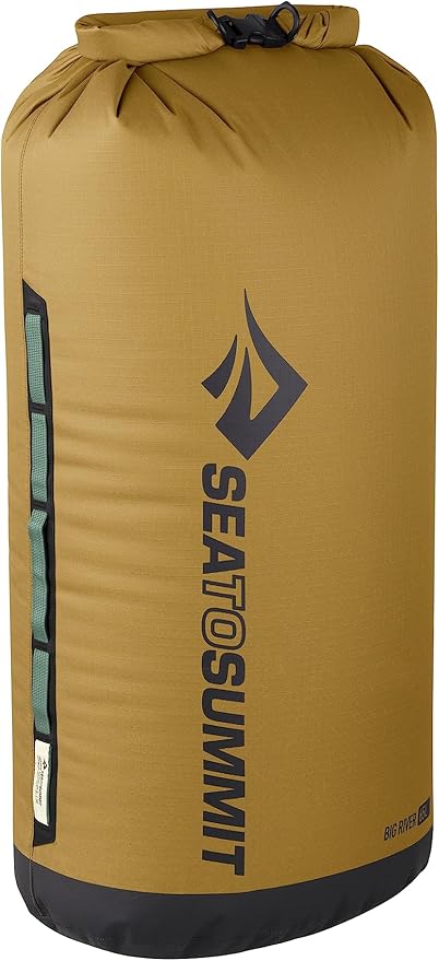 Sea to Summit Big River Dry Bag, Heavy-Duty Dry Storage, 65 Liter, Gold Brown