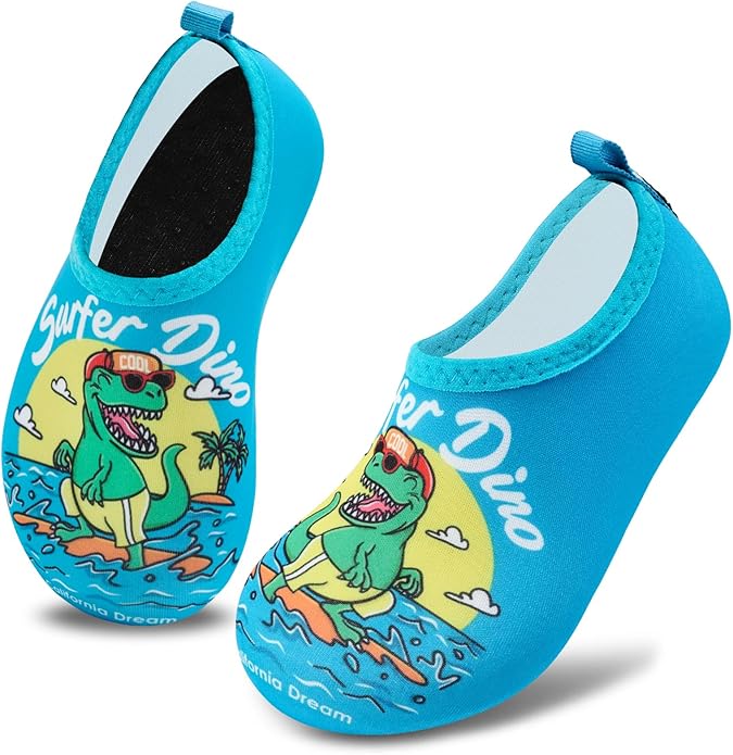 Deevike Kids Water Shoes Boys Grils Barefoot Quick Dry Aqua Socks Beach Shoes for Toddler Sports Swim Surf Outdoor Walking