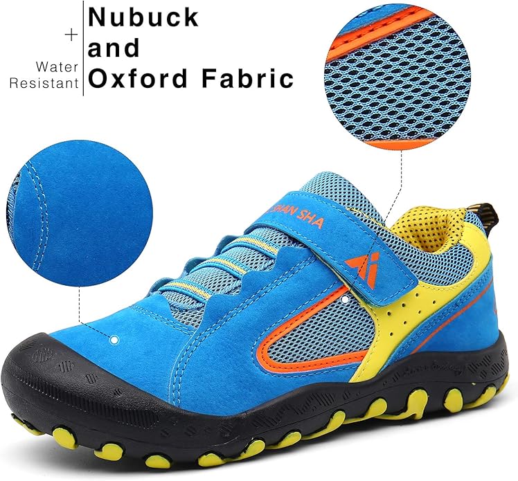 Mishansha Kids Hiking Boots Toddler Girls Boys Hiking Shoes Water-Resistant Anti-Collision Non-Slip Athletic Outdoor Trekking Boots