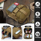 Upgrade Molle Rip Away Ifak Pouch, Tactical Small Belt First Aid Pouch Medical Utility EMT Pouch Only