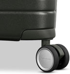 Virtuosa Hardside 21 Inch Carry On Luggage - Airline Approved with 360° Spinner Wheels, RightHeight™ Adjustable Handle - Zippered WetPak™ - TSA Lock - Expandable Light Polycarbonate Shell - Pine Green