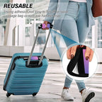2Pcs Luggage Handle Wrap Suitcase Identifier Handle Covers Tags Soft Travel Bags Luggage Handle Gripper Accessories for Airplane Flying Dot Brightly Colored