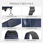 Crossbody Sling Bag Casual Shoulder Hiking Backpack with Convertible Shoulder Strap for Travel Hiking Shopping Leisure Sport