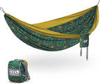 ENO DoubleNest Hammock - Lightweight, Portable, 1 to 2 Person Hammock - for Camping, Hiking, Backpacking, Travel, a Festival, or The Beach - Mantra/Gold