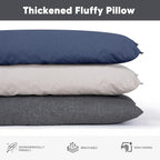 SUNCREAT Detachable Extra Large Outdoor Hammock Pillow with Ties, Dark Gray