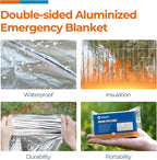 Emergency Blankets (75 Packs, 84" L x 52" W) Mylar Thermal Blankets for Survival and Protection,Space Blanket Survival Kits Camping Blanket, Ideal for Outdoors, Hiking, Survival, Marathons