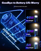 Telescopic Camping Light, 6800mAh Camping Lantern with Remote, Rechargeable Camping Lights with Power Bank, Emergency Solar Lights Portable for Camp, Waterproof Hiking Lantern for Outdoor