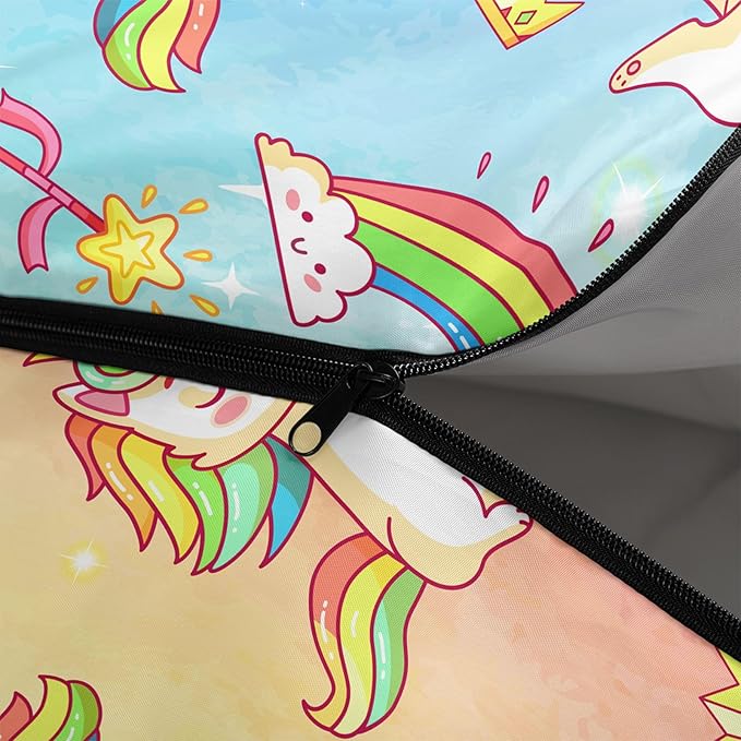 Kids Sleeping Bag for Boys Girls,Rocket Moon Print-Lightweight Warm Portable Outdoor Indoor-Waterproof Cold Weather Resistant Sleeping Bag for Camping Hiking