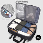 PIJUSHI Travel Backpack for Women Men Carry on Luggage Backpack Convertible Large Laptop Duffel Bag for Airplanes(PE049 Black)