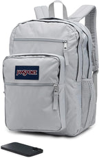 JanSport Laptop Backpack - Computer Bag with 2 Compartments, Ergonomic Shoulder Straps, 15” Laptop Sleeve, Haul Handle - Grounded Grey