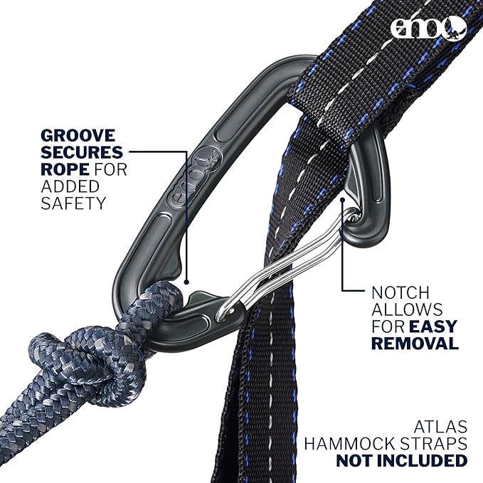 ENO DoubleNest Hammock - Lightweight, Portable, 1 to 2 Person Hammock - for Camping, Hiking, Backpacking, Travel, a Festival, or The Beach - Seaglass/Merlot/Denim