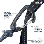 ENO DoubleNest Hammock - Lightweight, Portable, 1 to 2 Person Hammock - for Camping, Hiking, Backpacking, Travel, a Festival, or The Beach - Seaglass/Merlot/Denim