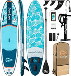 InnoExpo 11' Inflatable Stand Up Paddle Boards with Premium Accessories, Wide Stable SUP Paddle Board Design, Non-Slip Comfort Deck for Youth & Adults
