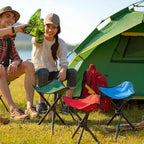 3 Pack Folding Camping Stool 12.2 x 14.96 Inch Portable Collapsible Chair Tripod Stool Hiking Chair for Fishing, Beach, Picnic, Outdoor, Gardening and Travel