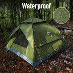 Night Cat Instant Popup Tents 2-3 Persons with Footprint Tarp Easy Setup Camping Tent with Rainfly Double Layers Waterproof Automatic Hydraulic Mechaism