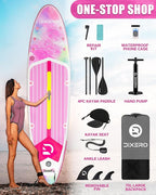 Inflatable Stand Up Paddle Board with SUP Accessories, Anti-Slip EVA Deck, 11'*33" Inflatable Paddle Boards for Adults & Youth of All Skill Levels