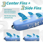 Billow 11'6"×36" Extra Wide Paddle Board with Seat, One-Stop Premium SUP Board Accessories, Tailored Fins, Stable Inflatable Stand Up Paddle Boards for Youth/Adults of All Skill Levels