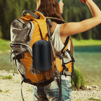 Outdoor Camping Pillow Lightweight, Compressible, Flannel Travel Pillow Cases, Washable Removable Pillow Cover Camping and Backpacking Green