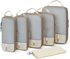 BAGSMART 6 Set /4 Set/2 Set Compression Packing Cubes for Travel, Lightweight Luggage Organizer Bags, Durable Space Saver Bags Travel Essentials