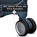 Samsonite UpLIFT Lightweight Medium Checked Softside Luggage with Spinner Wheels - Expandable - Airline-Approved, Polyester Soft Suitcase for Ultra Light Travel - Black