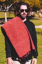 Open Road Goods Solid Color Mexican Yoga Blanket – Large Handwoven Throw for Yoga, Beach, Camping or Home – Soft and Durable Cotton Blend