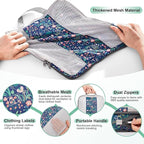 10 Set Compression Packing Cubes for Travel Essentials,Compressible Expandable Packing Cubes for Suitcase,OlarHike Luggage Organizer Bags,Handy Helper for Organizing Clothes(Dark Blue Floral)