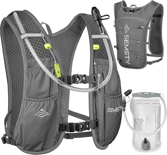 Running Hydration Vest 5L,Running Vest Pack with 1.5L Water Bladder,Lightweight Water Backpack for Hiking Running Cycling