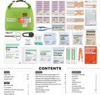 RHINO RESCUE Waterproof Boat First Aid Kit, Lightweight Boat Accessories Dry Bag, Emergency Marine Survival Supplies for Outdoor Kayak, Fishing, Floating, Swimming, Beach & Camping (Green)