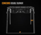 Concord Double Propane Burner, Outdoor 2 Burner Camping Stove for Cooking/Home Brewing/Making Sauce