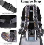 Nerlion 40L Hiking Backpack Travel Backpack for Men Women Camping Waterproof Outdoor Hiking Daypack Lightweight Backpack (Yellow Leaves)