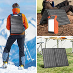 Takki 120W Peak Solar Generator with 21W Panel 83Wh Portable Power Station Solar Power Bank with 110V AC Outlet for Camping Home Use Outdoor Emergency Fan Laptop Hurricane