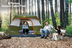 3/4 Person/6 Person Camping Tent Fast Cabin Tent with Instant Setup Tent, Weatherproof Tent Easy Quick Set Up & Pop Up in 60 Seconds with Rainfly Backpack for Family Camping,Upgraded Ventilation