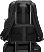 Briggs & Riley Medium Widemouth Backpack for Women & Men - Laptop Backpack, For Work & Travel, Lightweight & Durable, Padded Straps, Fits up to 15" Laptop - @work Collection, Black