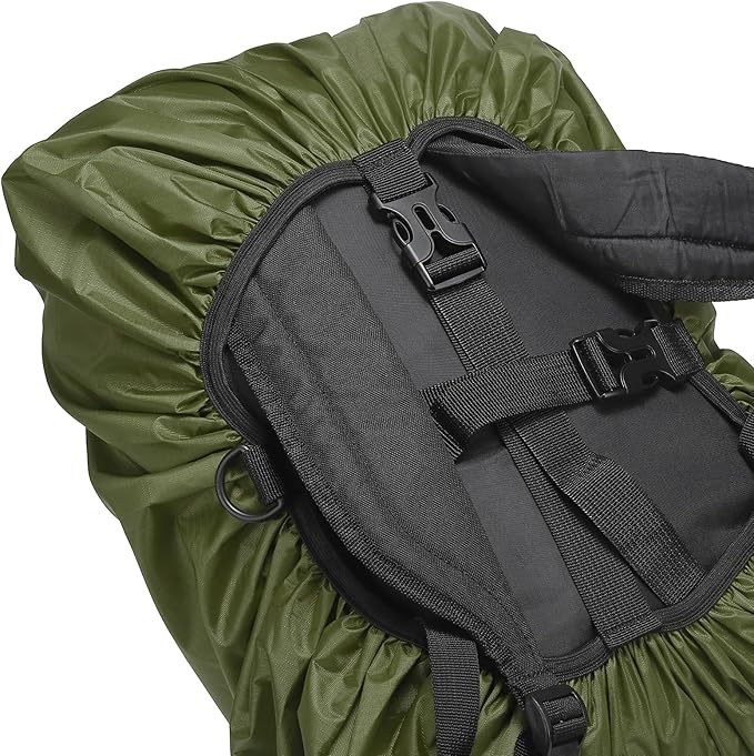 PATIKIL Waterproof Backpack Rain Cover Oxford Cloth Backpack Cover Anti-Slip Cross Buckle Straps for Hiking Camping