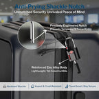 Forge Small Size TSA Approved Luggage Locks: Key Locks for Travel. Ultra Secure Dimple Key Travel Locks Alloy Body Luggage Locks. Black 8 Pack.