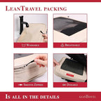 Compression Packing Cubes for Travel Organizers with Double Zipper, LeanTravel