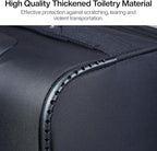 Hanke 3 Piece luggage Sets Softside Expandable luggage with Spinner Wheels TSA Lock,Travel Lightweight Luggage Sets,Black