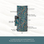 Nomadix Original Towel - Perfect for Beach, Pool, Travel, Camping, Yoga - Made with Recycled Materials - Super Absorbent - Sand Resistant - Camo Green - 72.5" x 30"