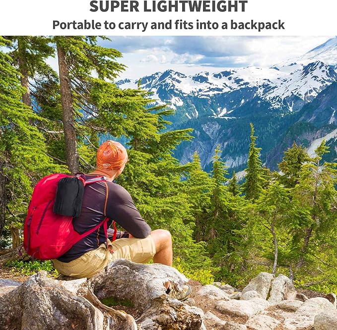 Camping Hammock - Hammocks with Mosquito Net Tent and Rain Fly Tarp, Portable Single & Double Nylon Parachute Hammock with Heavy Duty Tree Strap, Indoor Outdoor Backpacking Survival Travel