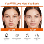 Face set + Neck Mask(8PCS each pack)，Glown 6-Piece Hydrating Skincare Set with Vitamin C & Niacinamide,HONLINK Face Care Kit Includes Toner, Faical Serum,Cleanser,Moisturizer, Eye Cream & Body Lotion