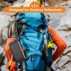 Solar Charger Power Bank 49800mAh,Portable Solar Phone Charger with 2 USB-A，1 Type-C Interface，15W Fast Charging for iPhone Samsung Etc,Portable Battery Charger with Dual Flashlight for Camping