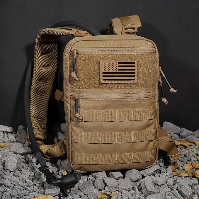 PETAC GEAR Tactical Molle Hydration Pack for 1.5L - Lightweight Water Reservoir Bag for Molle Vest Backpack, for Hiking, Hunting