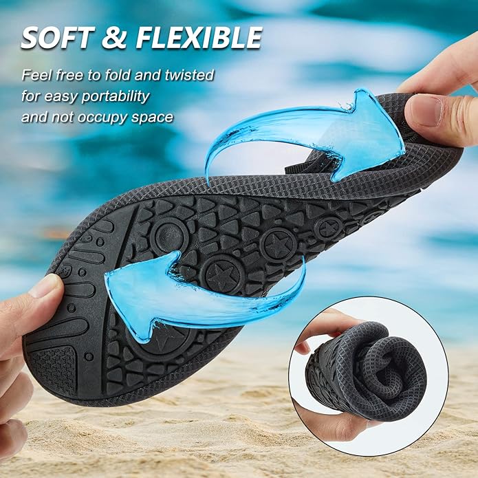 Deevike Water Shoes for Women Men Barefoot Quick-Dry Aqua Socks Slip-on for Beach Swim Surf Yoga Exercise