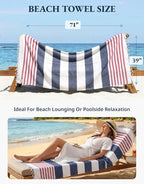 LANE LINEN Extra Large Beach Towel, 2 Pack Beach Towels Oversized, Pre-Washed, Quick Dry Pool Towels, Stylish Light Beach Towel for Women, Absorbent Sand Free Towel, 39"x71" - Old Glory Pink