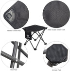 Opliy Camping Stool 2 Pack,13 Inch Portable Folding Stool for Outdoor Gardening and Beach Hiking Fishing,Foot Stool with Carry Bag (Black)