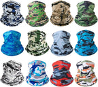12Pack Summer Balaclava Face Mask Sun UV Protection Hood Breathable Face Mask for Men Women
