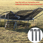 16 Inch Ground Rebar Stakes, J Hook Extra Heavy Duty Rust Proof Coated Steel Ground Anchors with Chisel Point End for Camping Tent and Canopy Tent (16)