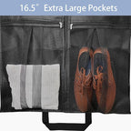 43" Heavy Duty Garment Bags Suit Bags Travel, Suit Holder for Hanging Clothes Storage, 6" Gussetes with Pockets and 2 Carry Handles, Clothes Cover for Coat, Dress, Jacket, Shirts, 3 Pack