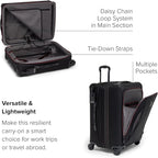 TUMI - Aerotour 4 Wheel Expandable Luggage - Men's and Women's Lightweight Business and Leisure Travel Suitcase - 21.75" Continental Expandable Carry-On, Black